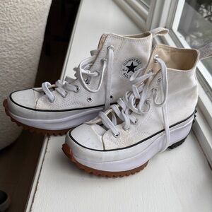 Converse Women's White Platform Sneakers